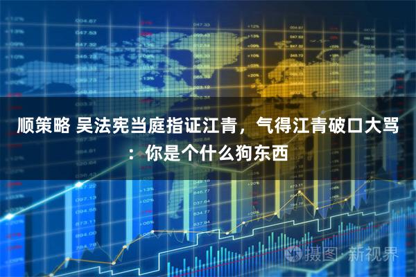 顺策略 吴法宪当庭指证江青，气得江青破口大骂：你是个什么狗东西